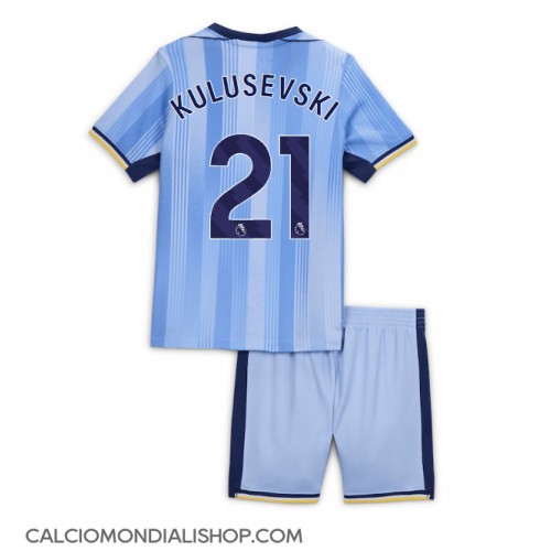 Maglie da calcio Tottenham Hotspur Dejan Kulusevski #21 Seconda Maglia Bambino 2024-25 Manica Corta (+ Pantaloni corti)